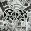 Anime One Piece, Trafalgar Law, Iron-On Embroidered Patch