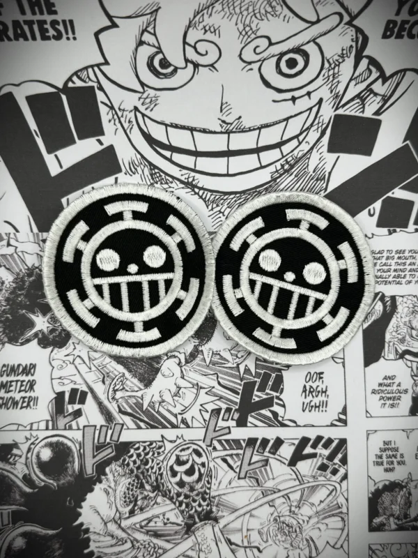 Anime One Piece, Trafalgar Law, Iron-On Embroidered Patch
