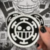 Anime One Piece, Trafalgar Law, Iron-On Embroidered Patch - Image 2