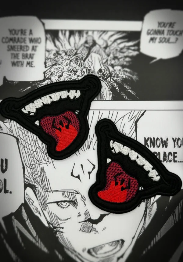 Jujutsu Kaisen inspired Sakuna’s Mouth Embroidery Patch