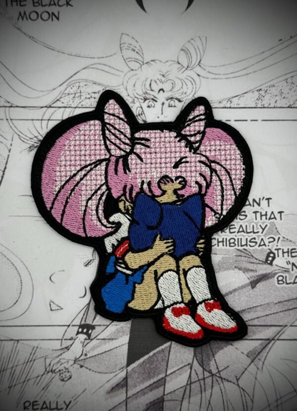 Anime Sailor Chibi Moon, Chibiusa, Usagi, Iron-On Embroidered Patch
