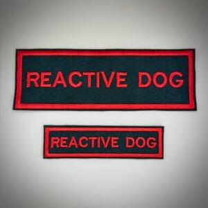 Reactive Dog Velcro Harness Patch | Waterproof Canvas Warning Dog Patch | Dog Needs Space Badge | Service & Training Dog Patch | 2 Sizes