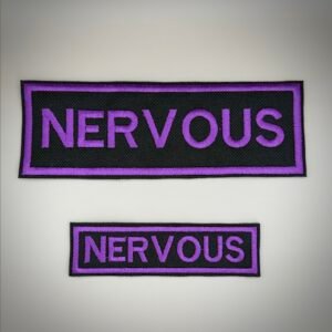 Nervous Dog Velcro Harness Patch | Waterproof Canvas Dog Warning Patch | Anxious Dog Badge | Dog Needs Space Patch | 2 Sizes Available