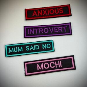 Personalised Dog Name Patch for Harness | Custom Velcro Dog Vest Patch | Anxious, Service Dog, Do Not Pet Badge